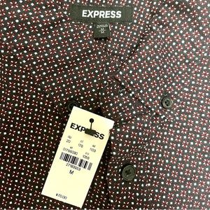 Express / Button Down / Mens / Diamond Pattern / M / NWT